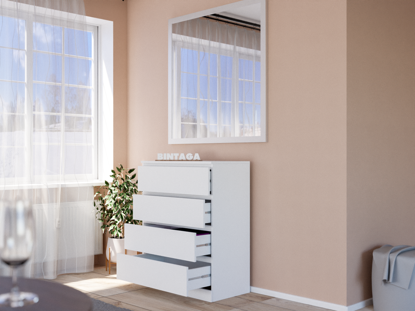 Комод Мальм 1 white ИКЕА (IKEA) изображение товара