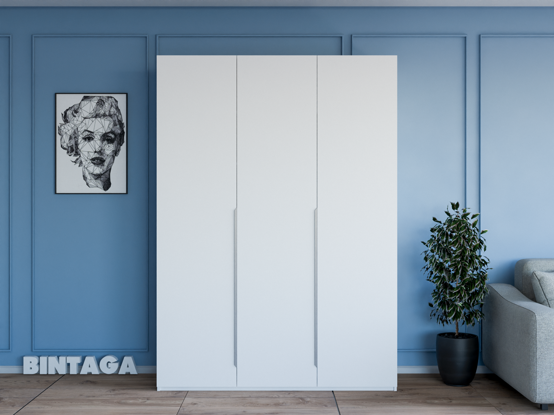 Пакс Альхейм 13 white (silver) ИКЕА (IKEA) изображение товара