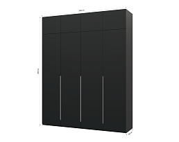 Изображение товара Пакс Альхейм 24 black (silver) ИКЕА (IKEA) на сайте bintaga.ru